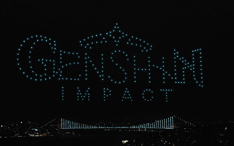 Genshin Impact Türkçe Drone Işık Gösterisiyle Kutlandı
